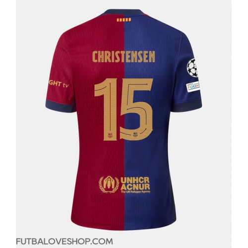 Dres Barcelona Andreas Christensen #15 Domáci 2024-25 Krátky Rukáv